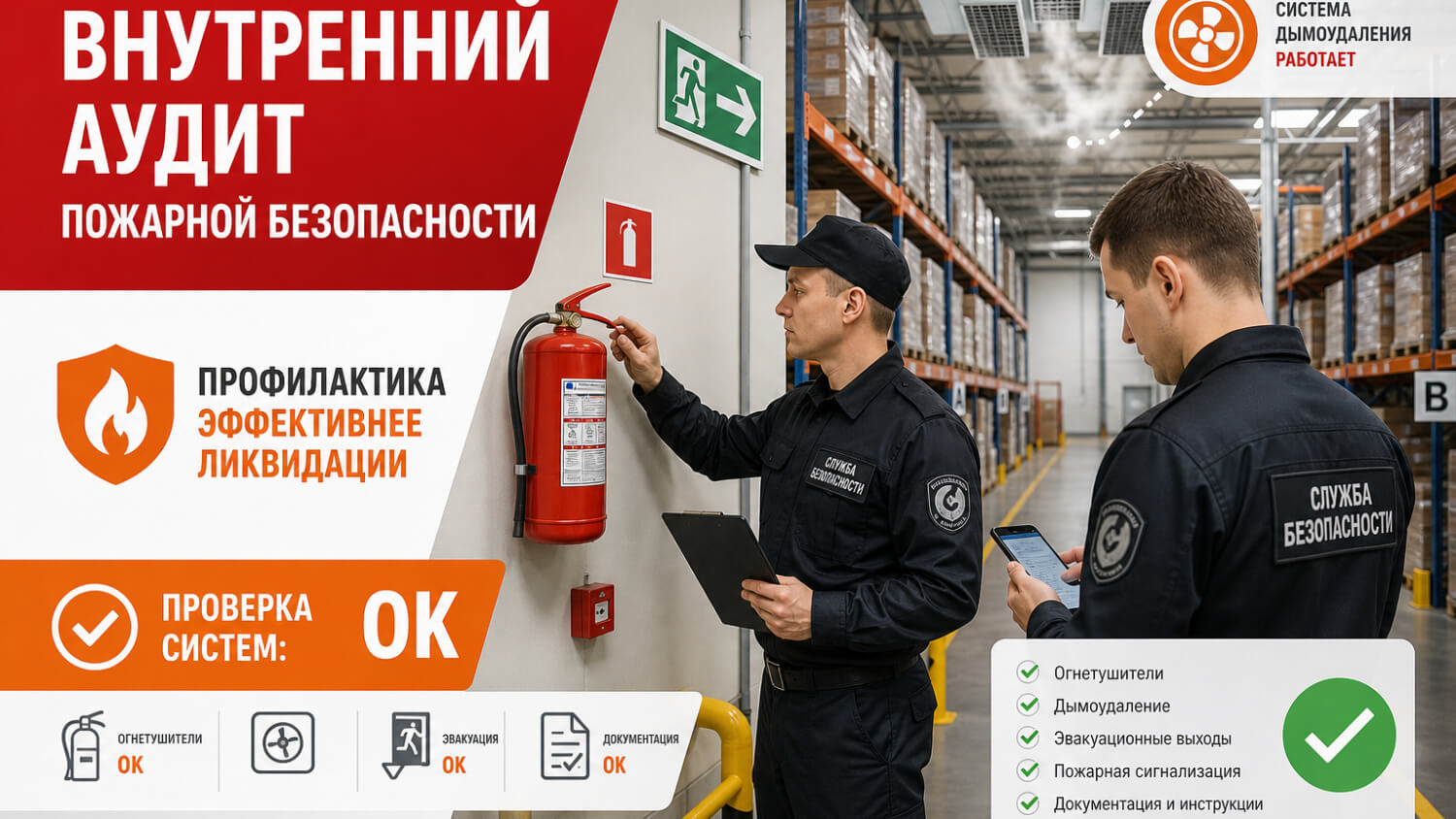 Порядок проведения внутренних аудитов и регулярного контроля пожарных рисков - фото